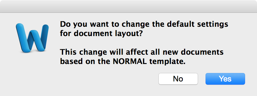 change word default settings 2010