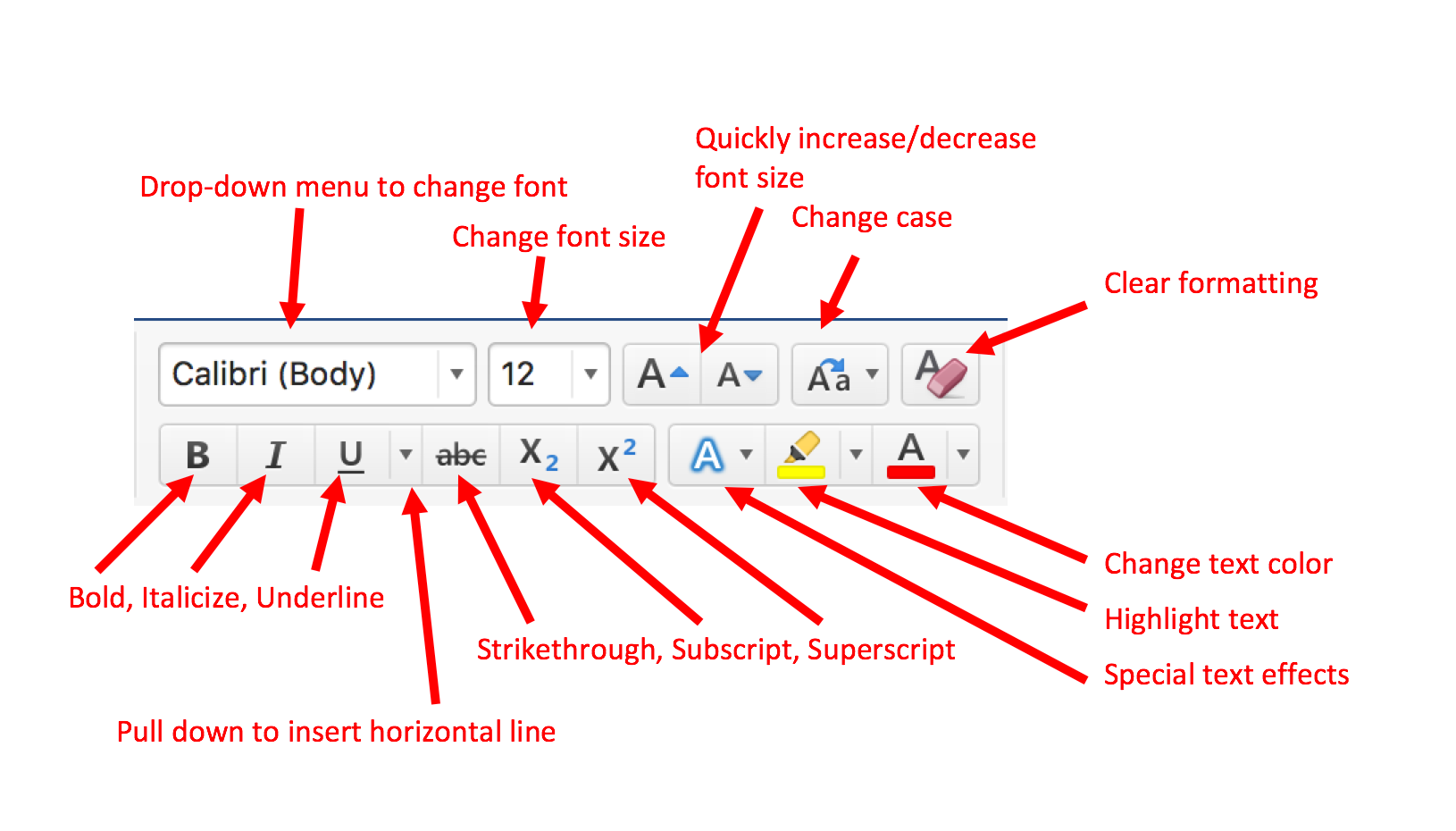 clear text formatting in word 2010